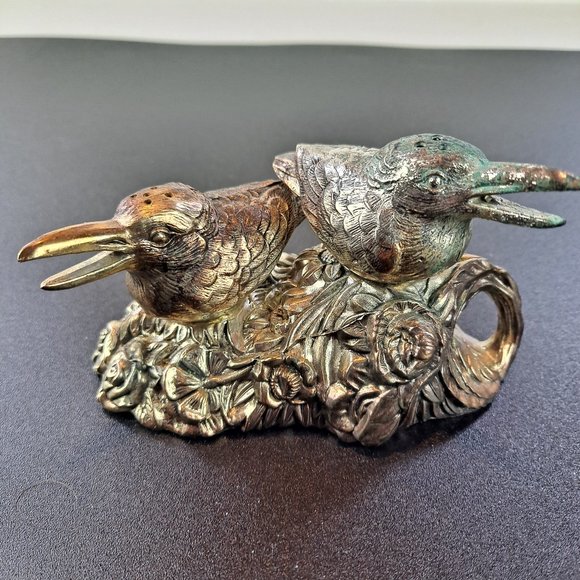 Unbranded Other - Vintage Cast Metal Birds Salt & Pepper Shakers